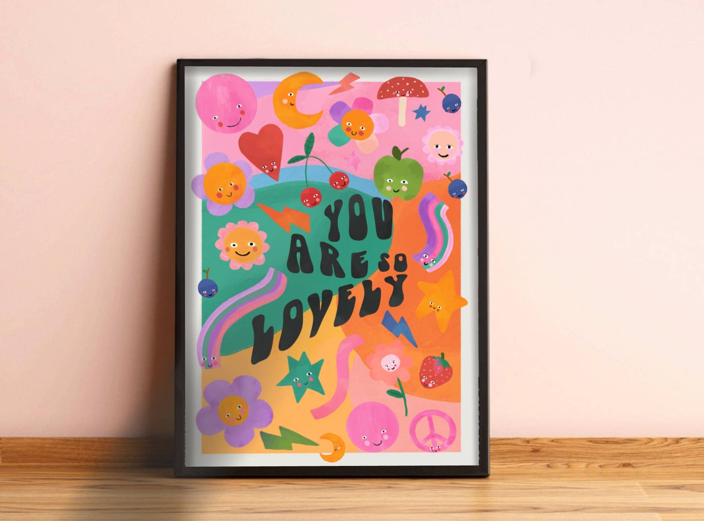 Lovely You Art Print - Small A5