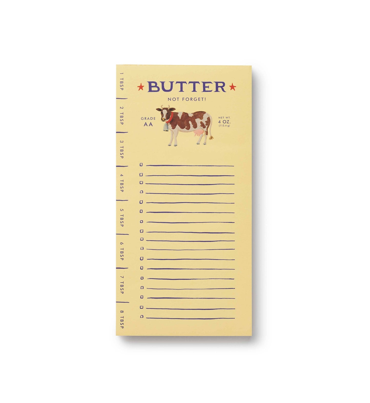 Butter Not Forget Market Notepad