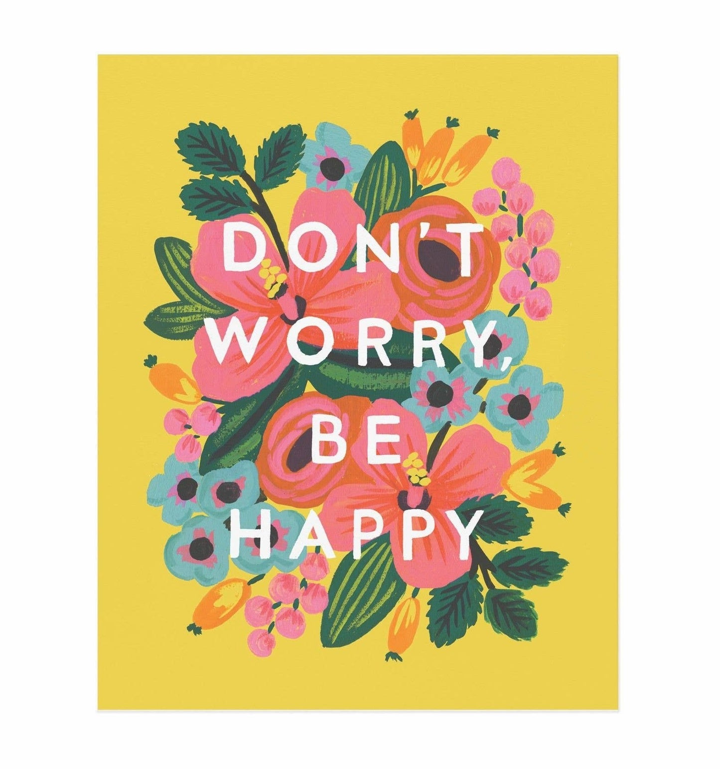 Don't Worry, Be Happy Art Print (8x10)