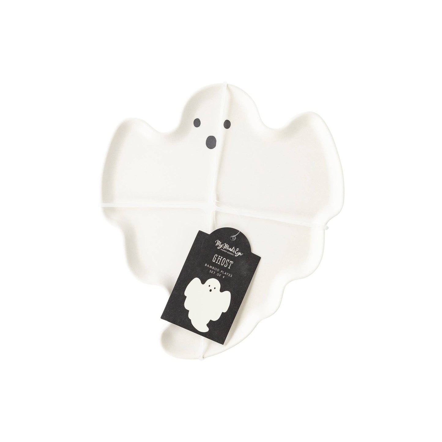 Bamboo Ghost Plates - Set of 4