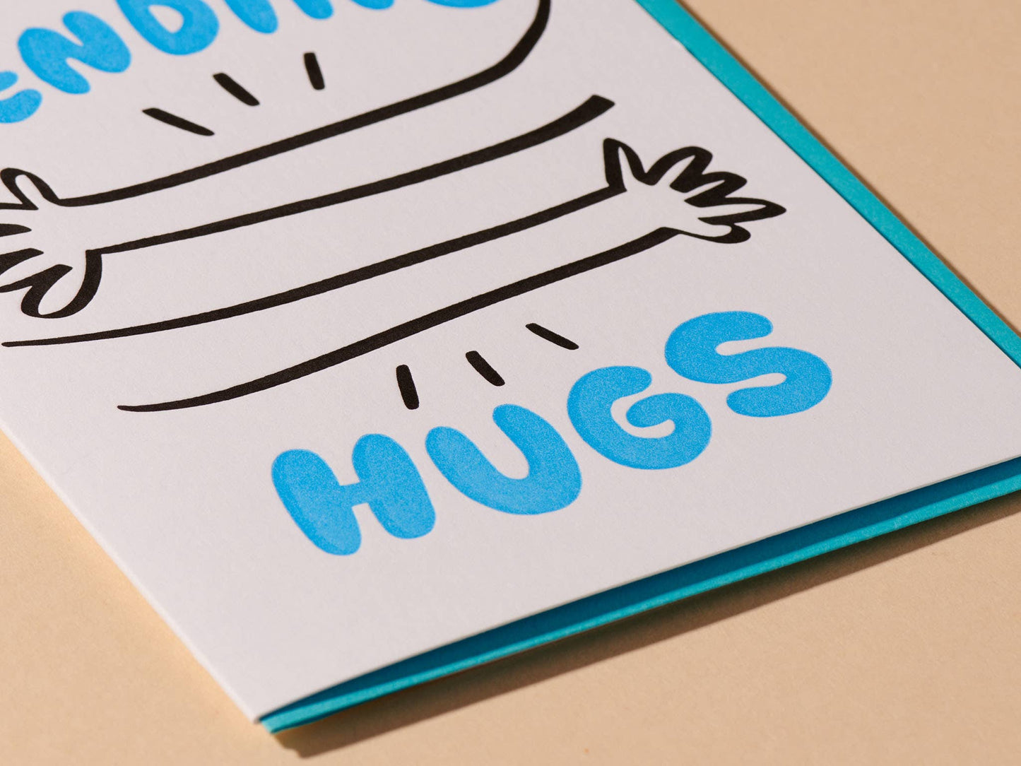 Sending Hugs Letterpress Card