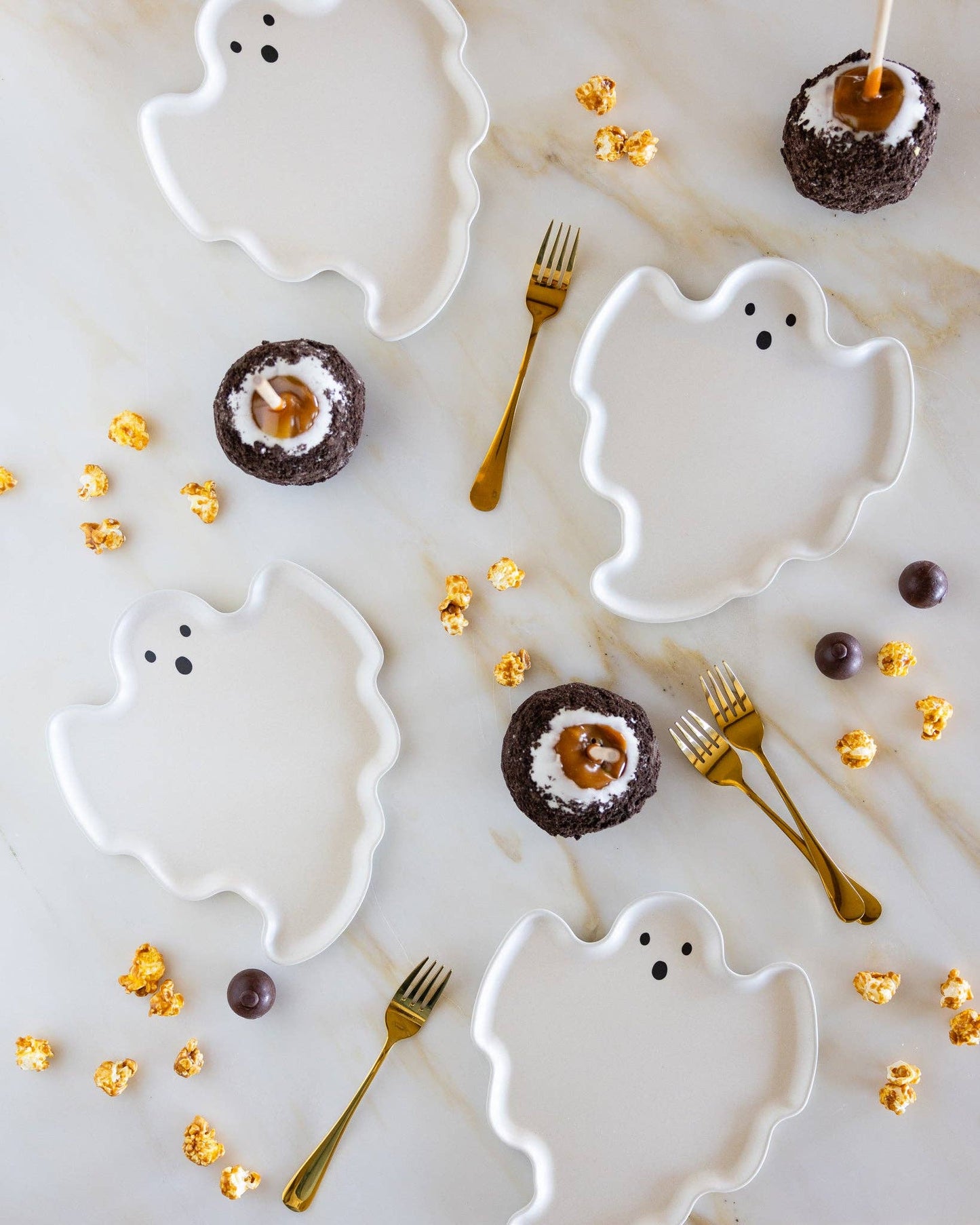 Bamboo Ghost Plates - Set of 4