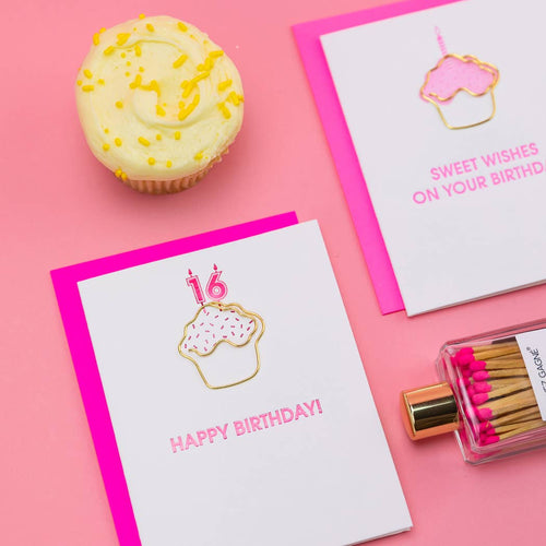 Happy Birthday 16 Milestone Paperclip Card