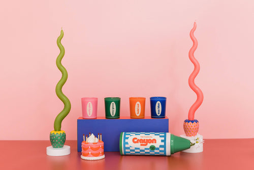 Candle Holder Set - Strawberries