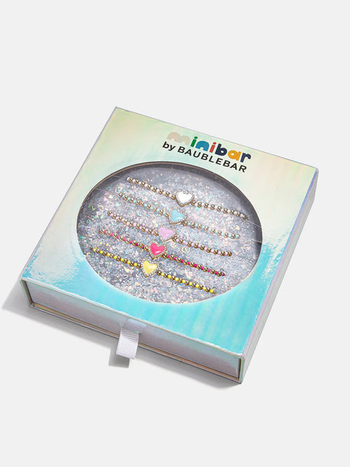 Sweetheart Kids' Pave Hearts Bracelet Set