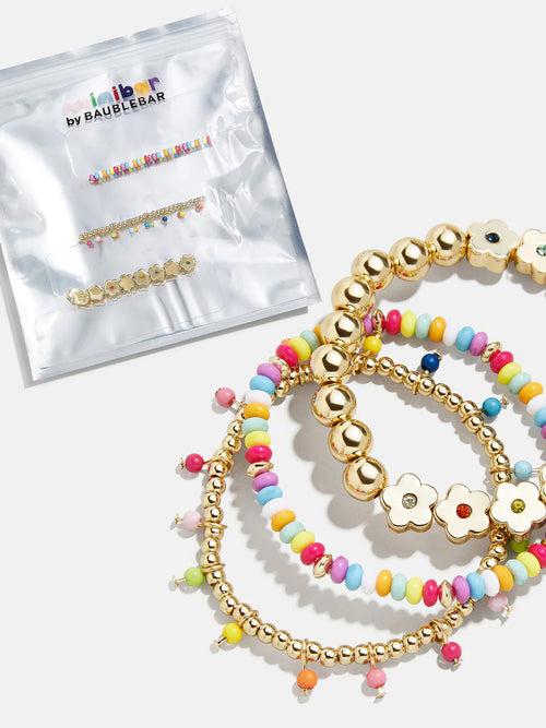 Flower Power Kids' Bracelet Set