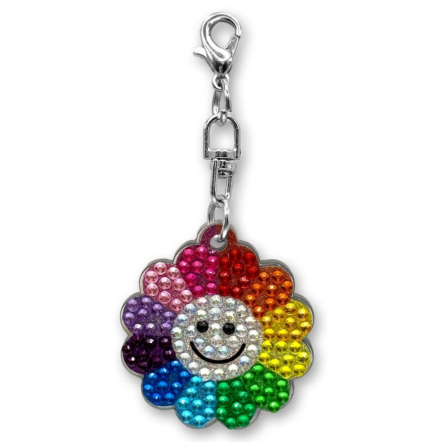 StickerBeans Rainbow Daisy Bag Charm