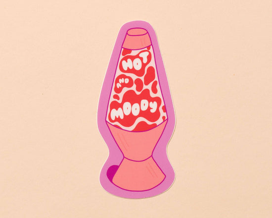 Hot and Moody Lava Lamp Vinyl Sticker