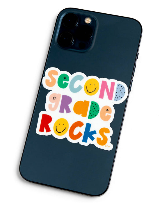 Second Grade Rocks Sticker