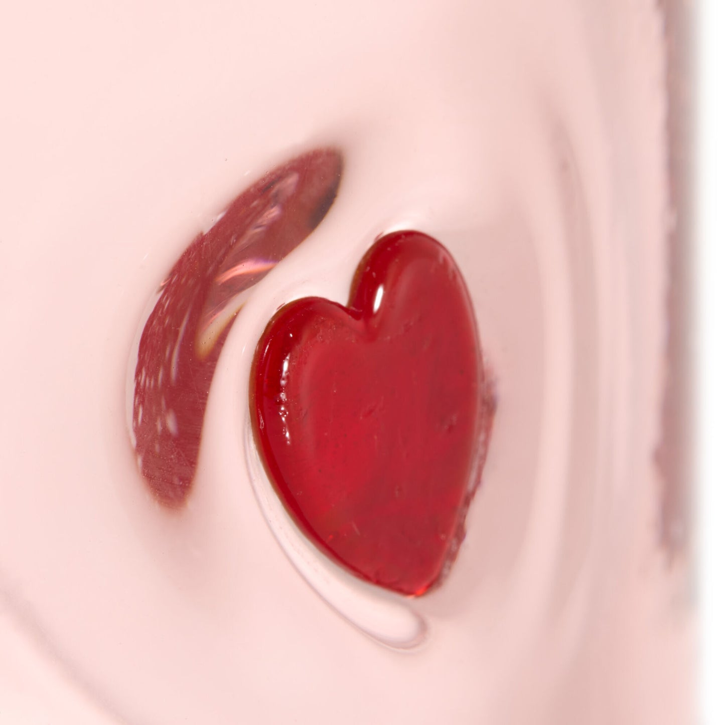 Pink Charm Heart Inlay Vase