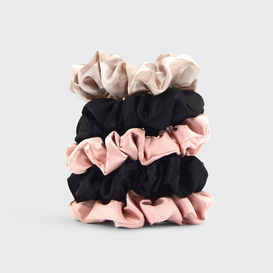 Satin Sleep Scrunchies 5pc Set - Assorted