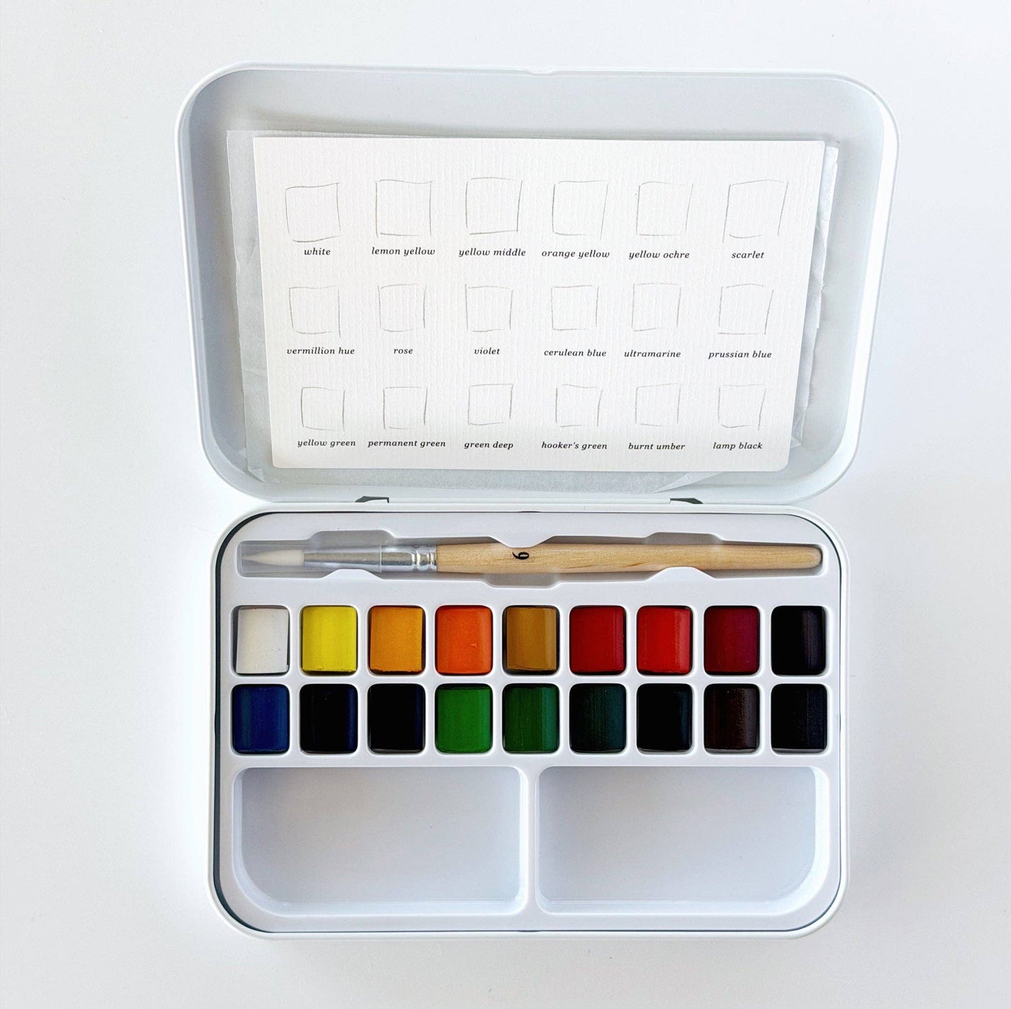 Watercolor Set - 18 Colors with Brush