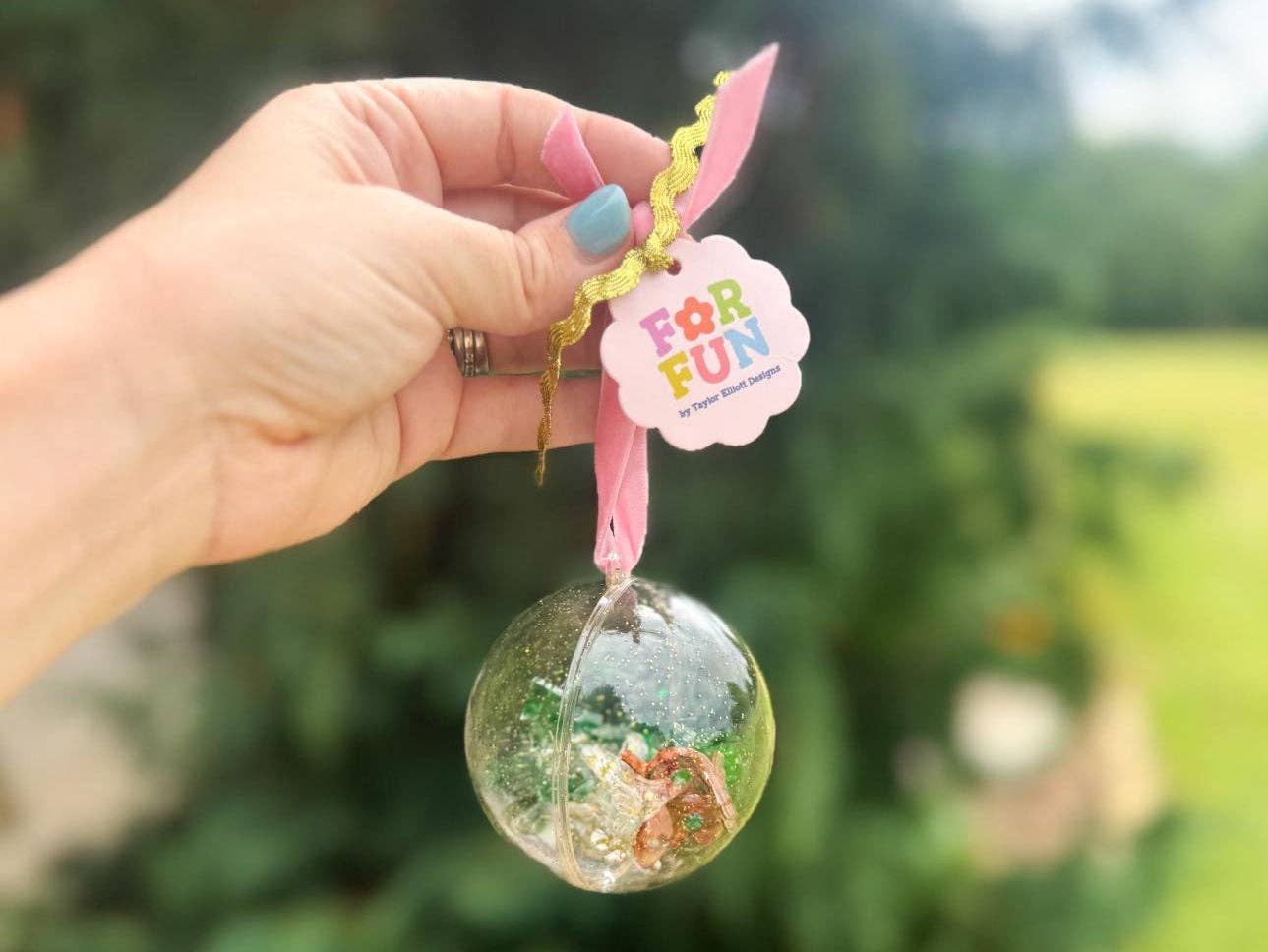 Mini Claw Clip Christmas Ornament