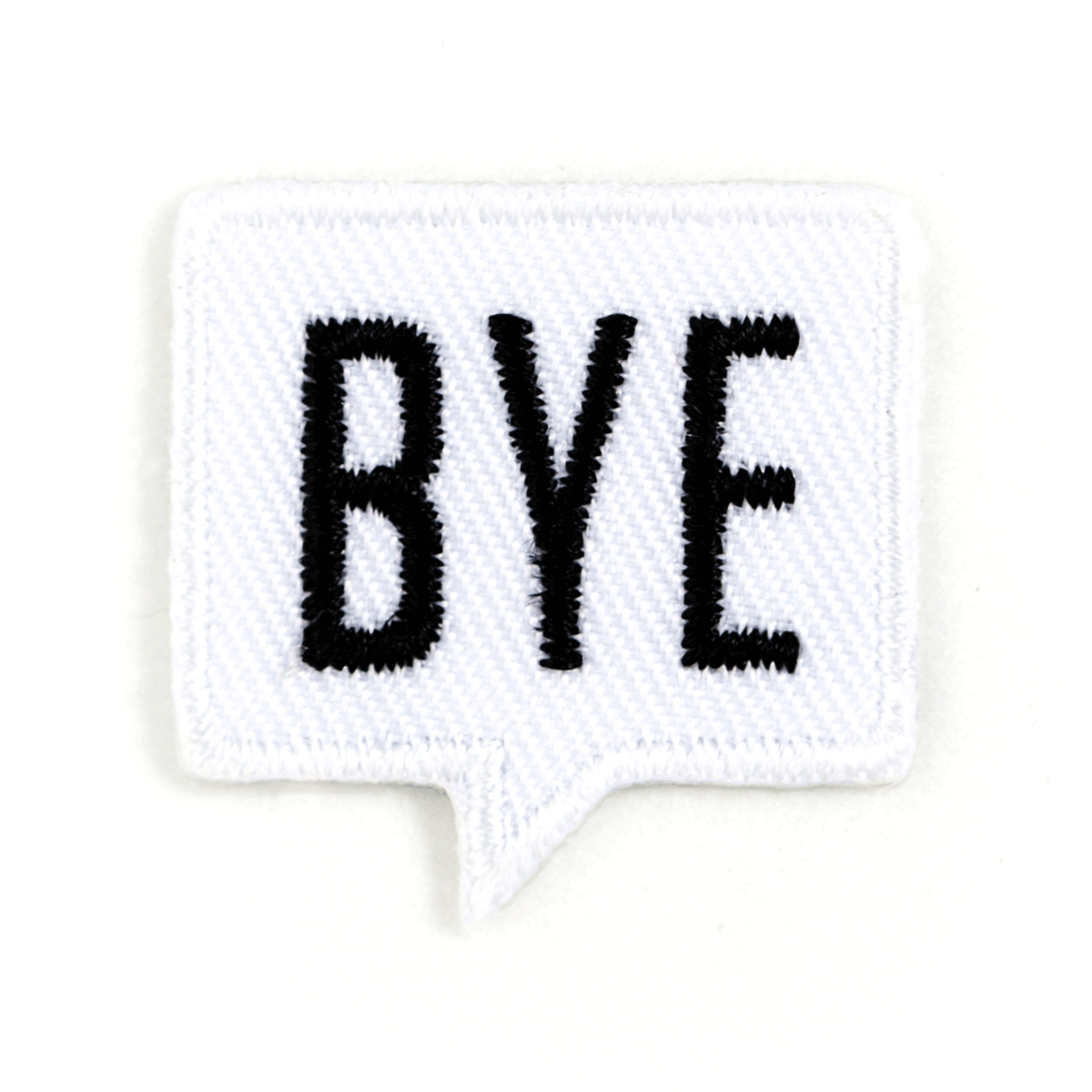 BYE Mini Embroidered Sticker Patch