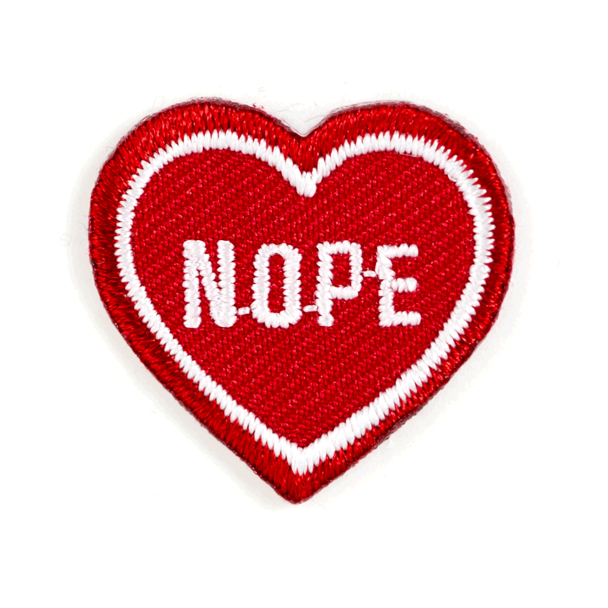 NOPE Mini Embroidered Sticker Patch