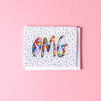 OMG Confetti Greeting Card