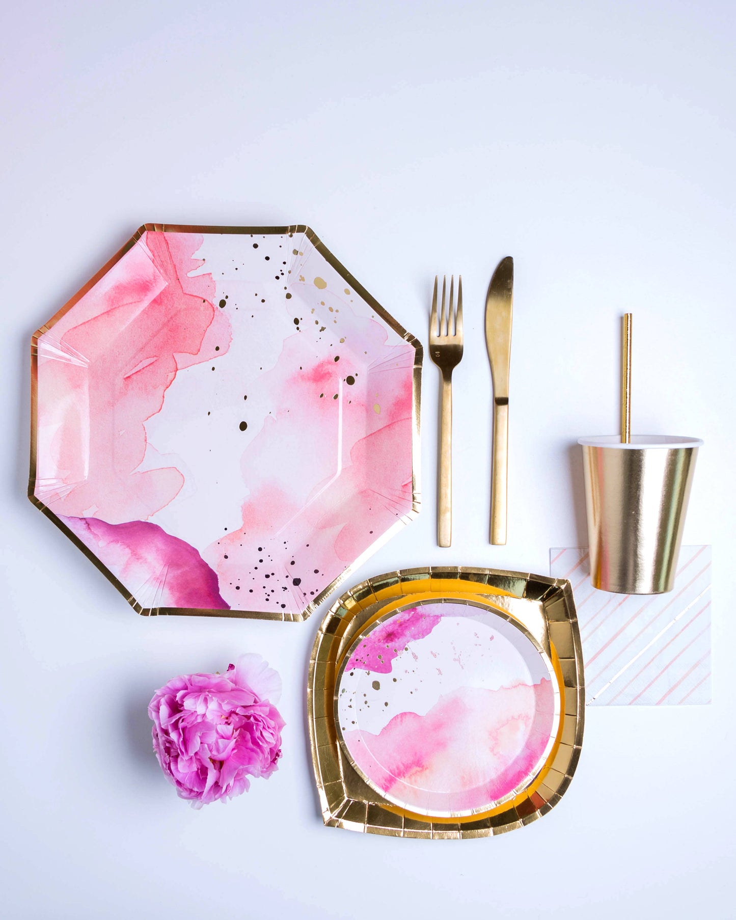 Pretty in Pink Dessert Plates - 8 Ct.