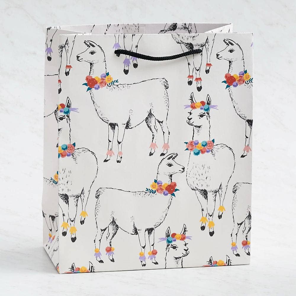 Floral Llama Bag - Large