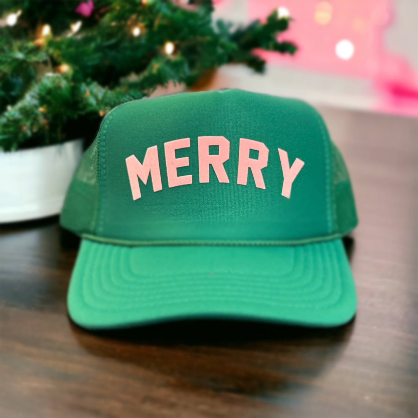 Holiday MERRY Trucker Hat - Green