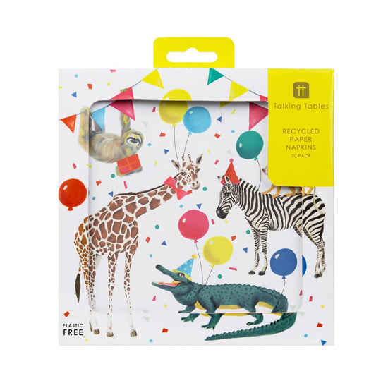 Safari Animal Napkins - 20 Pack