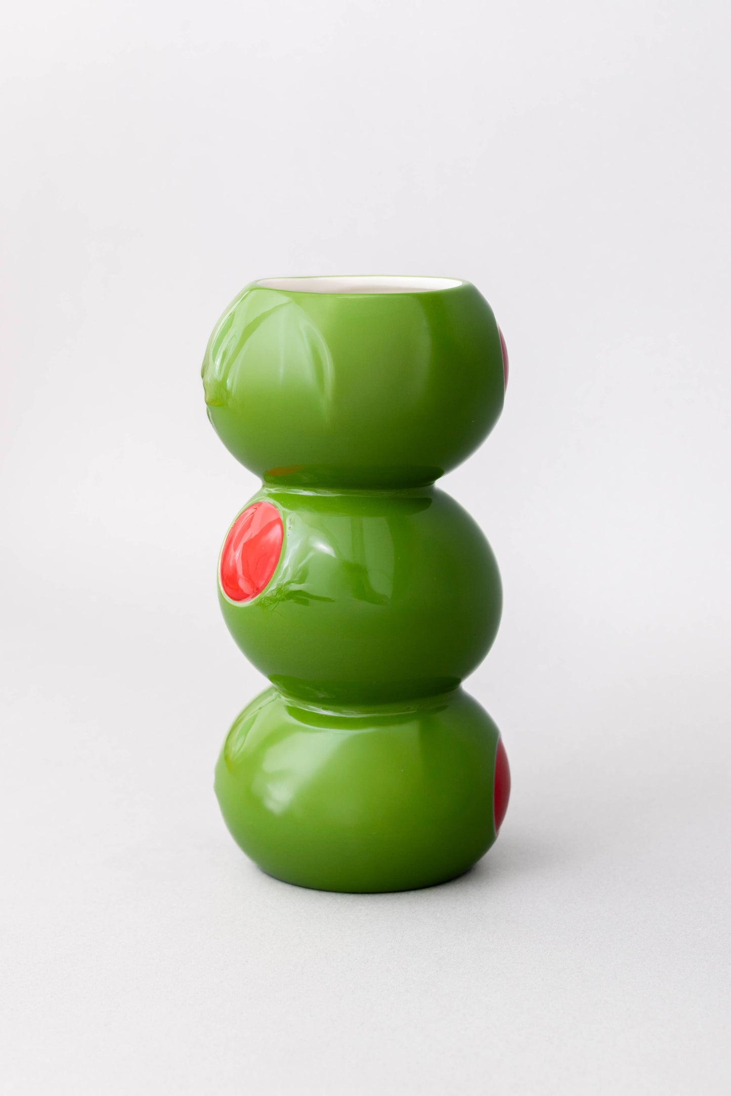 Stacked Olives Vase