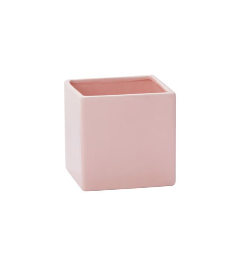 Urban Square Planter Vase - Small Solid Blush