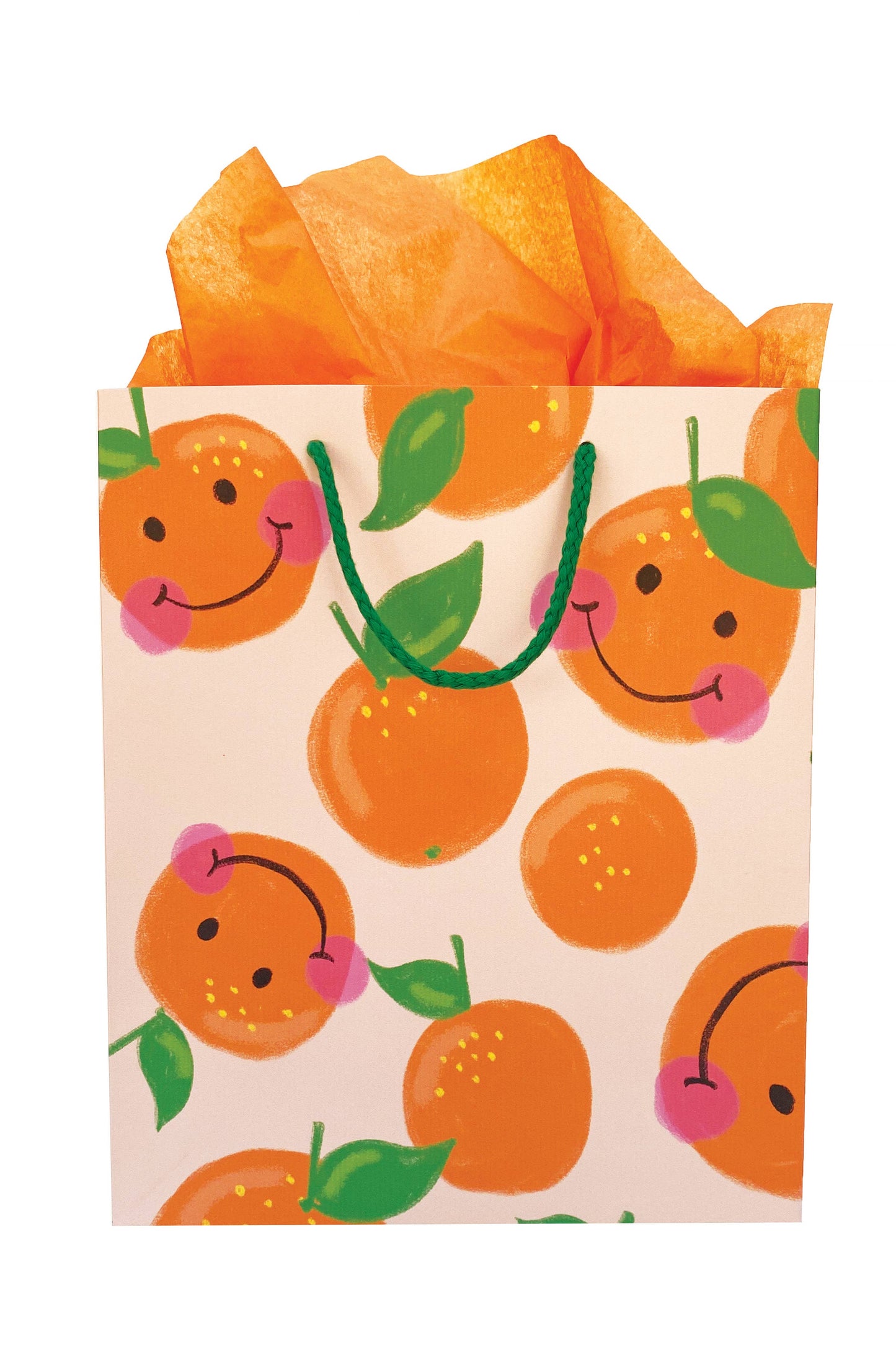 Load image into Gallery viewer, Smiley Orange Gift Bag
