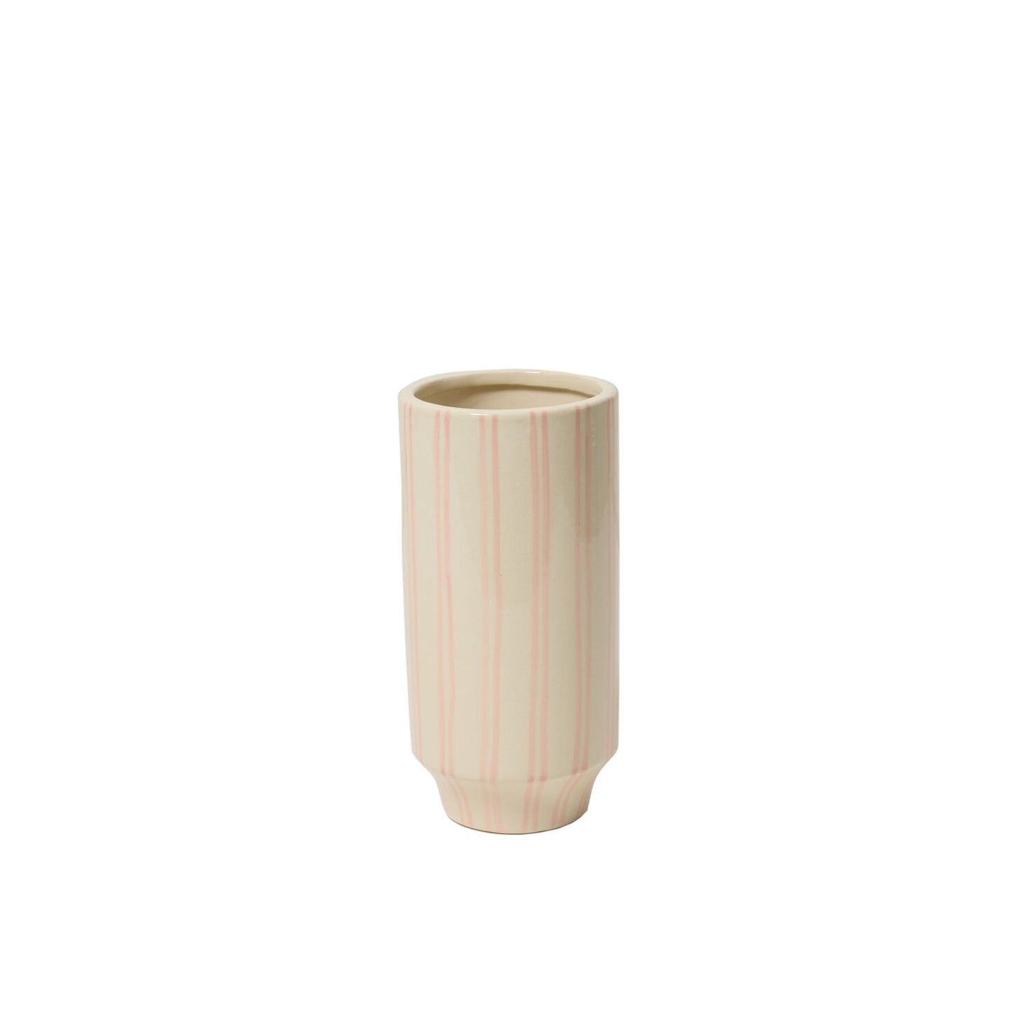 Watercolor Stripe Cylinder Vase