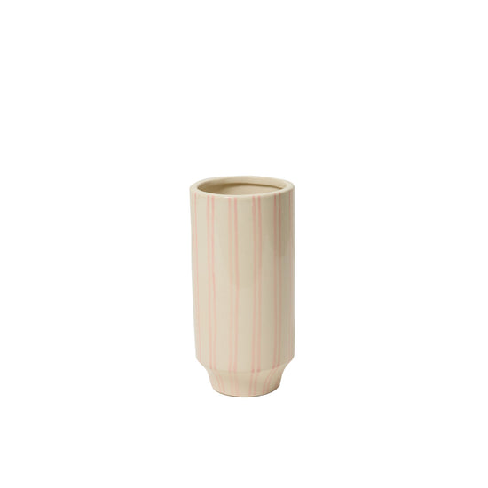 Watercolor Stripe Cylinder Vase