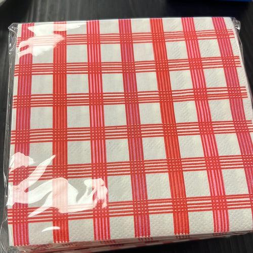 Red Gingham Napkins