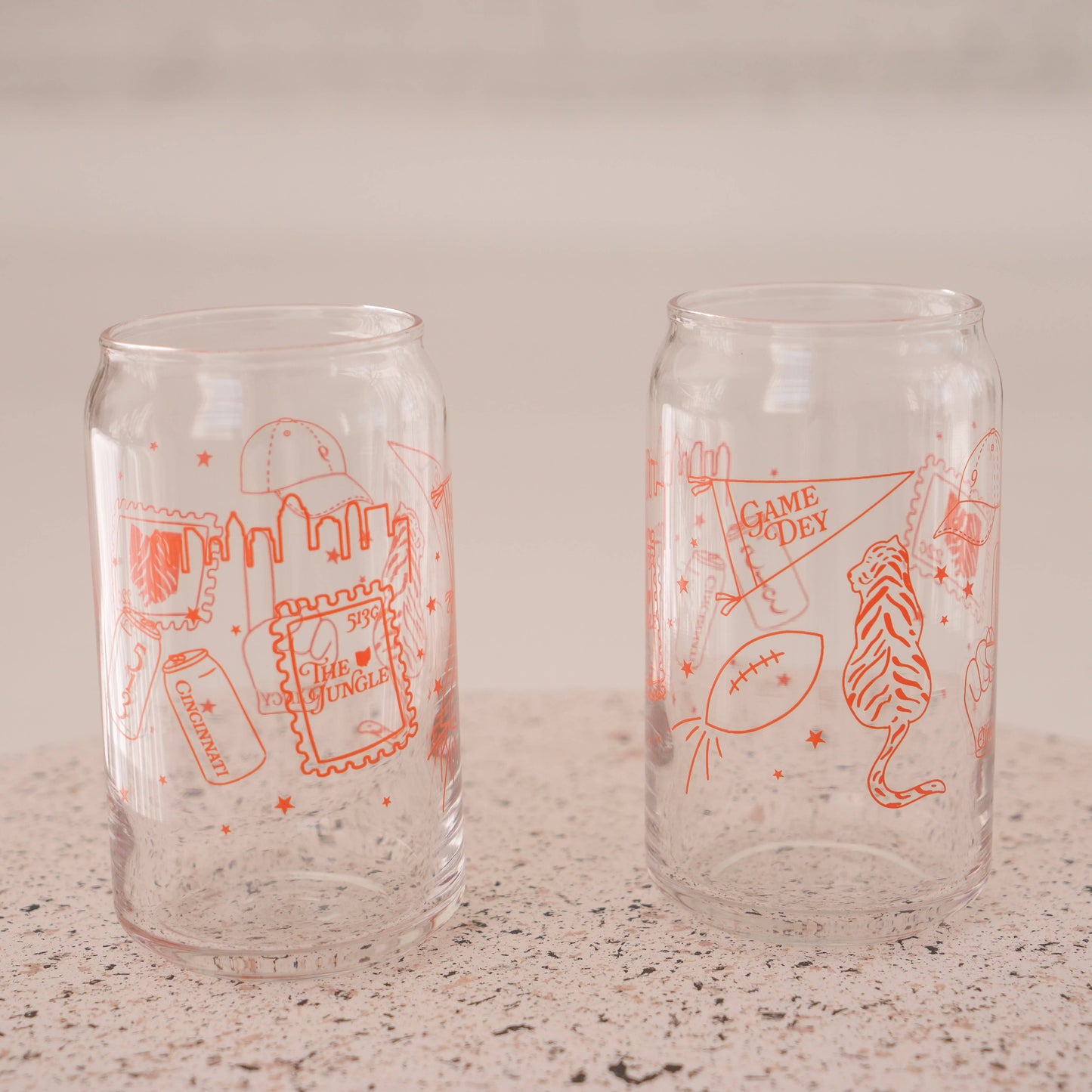 Cincinnati Football Glass Can Cup