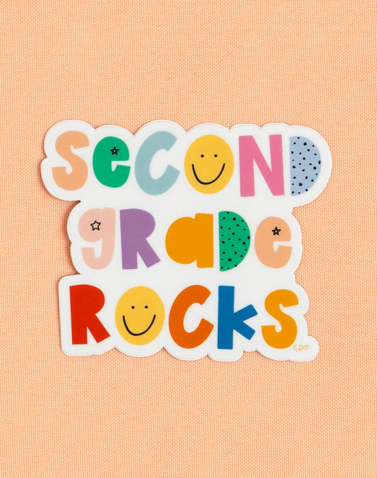 Second Grade Rocks Sticker