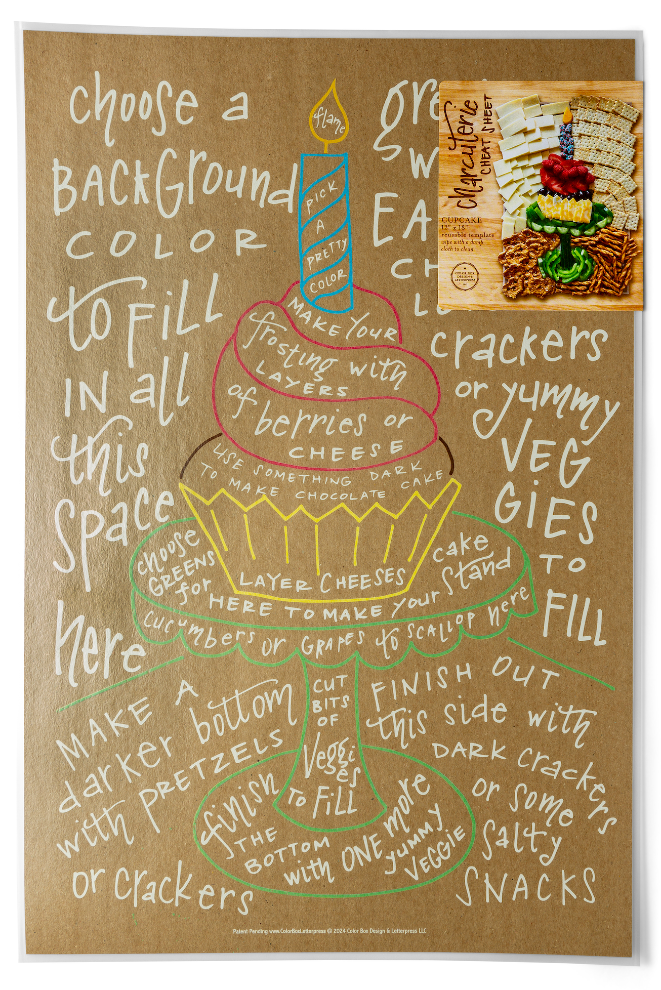 Charcuterie Cheat Sheet - Birthday Cupcake