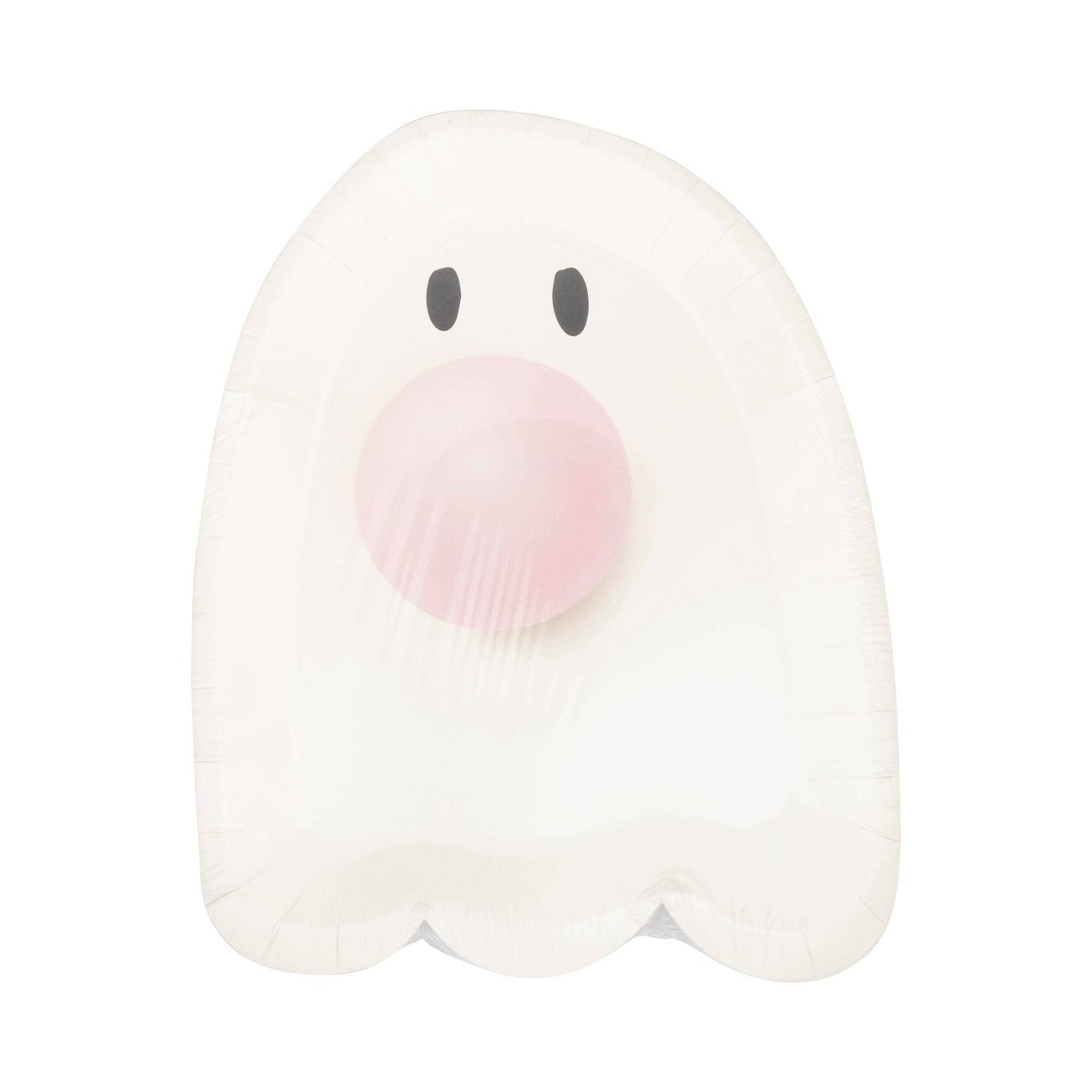 Bubblegum Ghost Shaped Plates - 8 ct.