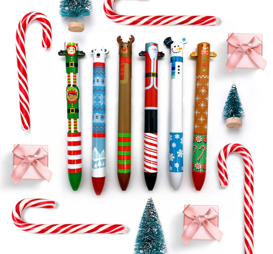 Twice as Nice Holiday 2-Color Click Pen