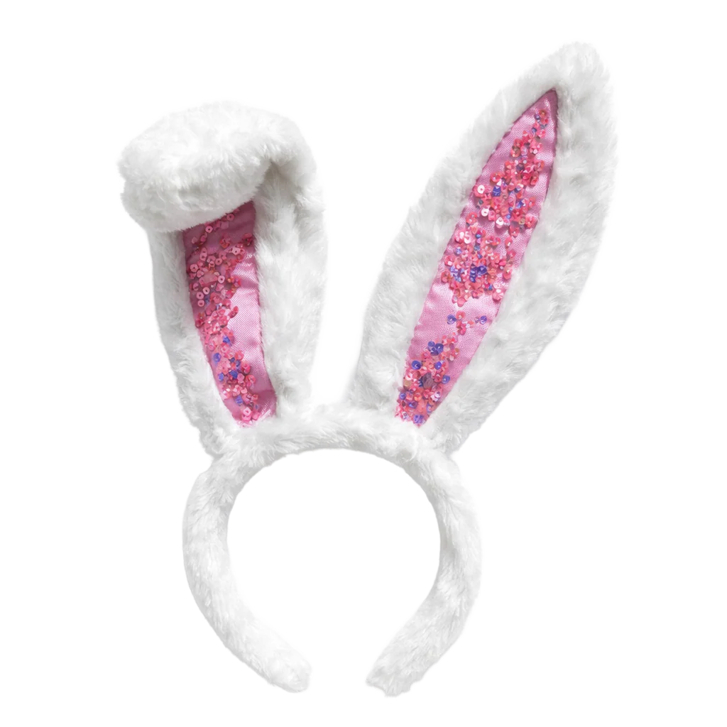Large Confetti Bunny Ears Headband