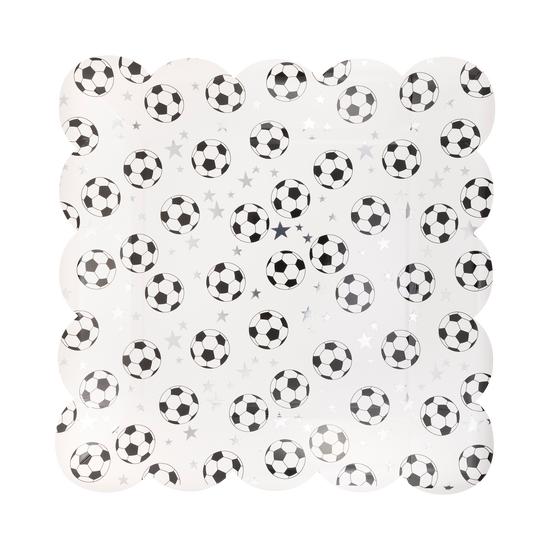 Scattered Soccer Plates