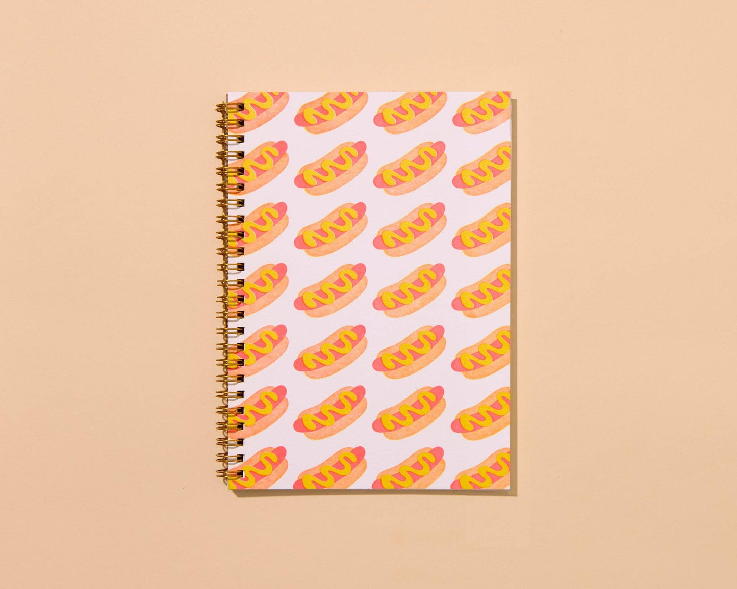 Hot Dogs Letterpress Spiral Notebook