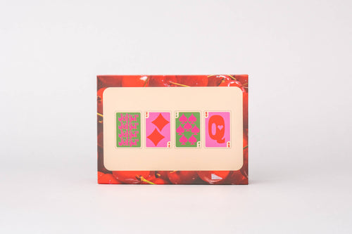 Cherry Stripe Playing Cards