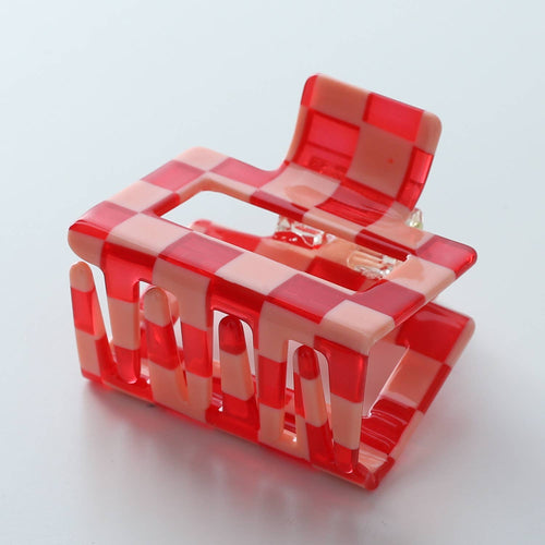 Checkmate Medium Assorted Claw Clips - Red