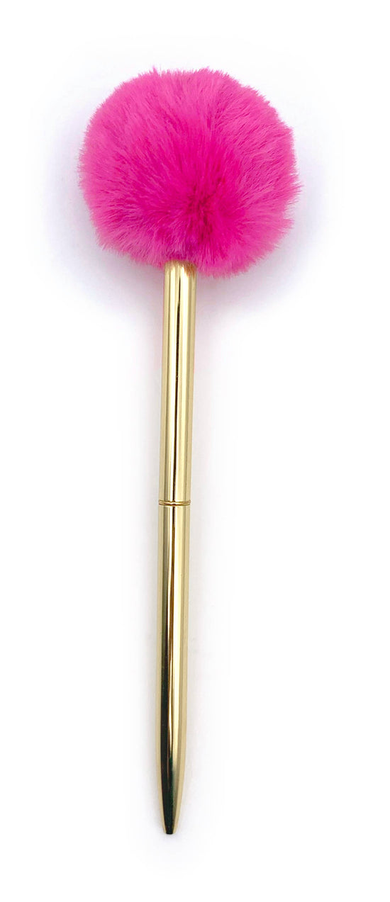 Plushest Pom Pom Pen - Hot Pink