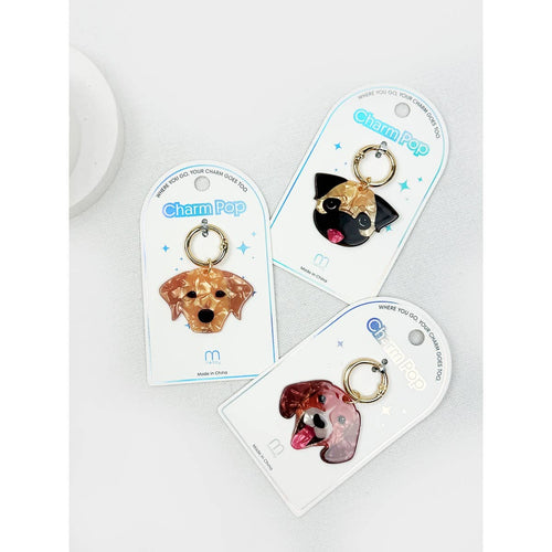 Cute Puppy Charm Key Charm