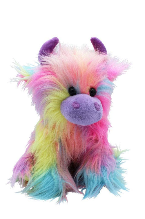 Large Rainbow Highland Cow