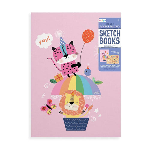 Doodle Pad Duo Sketchbooks - Safari Party - Set of 2