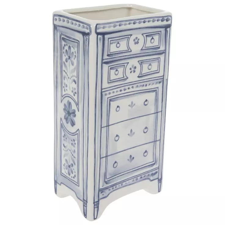Painted Dresser Ceramic Vase