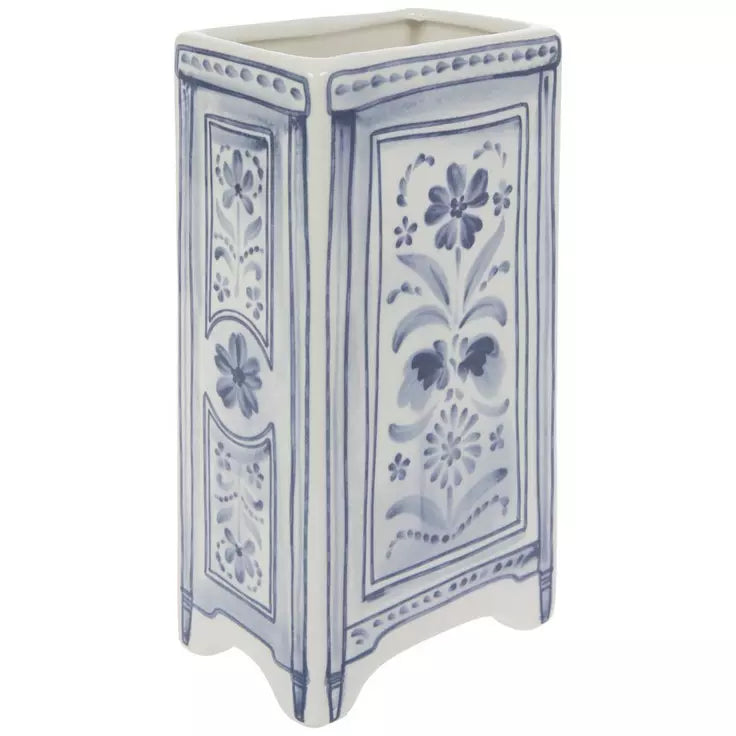 Painted Dresser Ceramic Vase