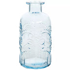 Bows Blue Glass Bud Vase