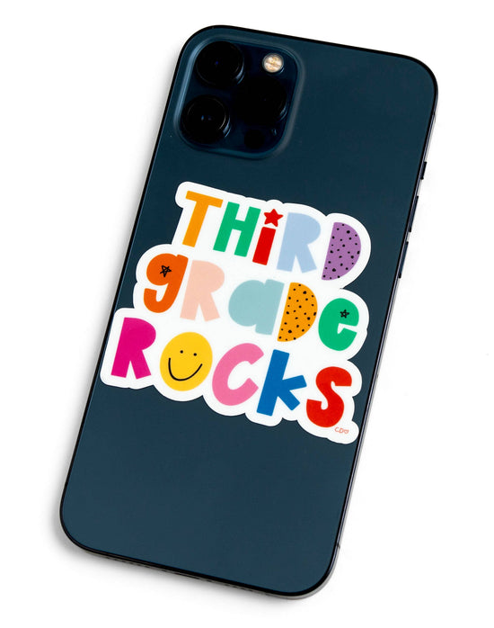 Third Grade Rocks Sticker