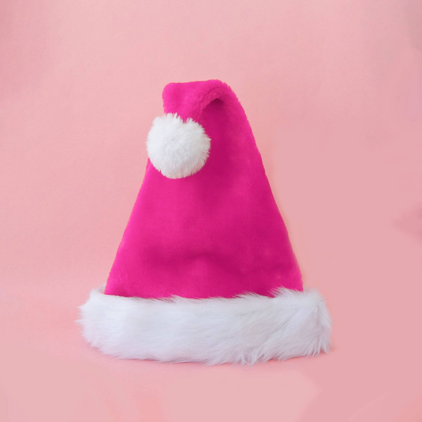 Luxe Christmas Santa Hat - Hot Pink