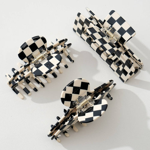 Checkmate Large Assorted Claw Clips - Black